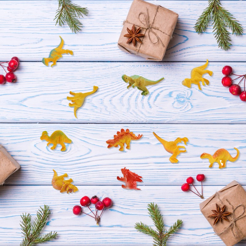 Dinosaur Calendar Plastic Green Safe Christmas Dinosaur Calendar for Toy