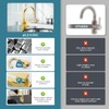ALEASHA Brushed Gold Bar Sink Faucet, Bar Sink Faucet Single