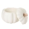 Tokyodo Decoration Pumpkin with Lid, White, Φ3.9 x H3.9 inches