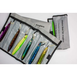 Flat Side Vertical Fast Irons Speed Ocean Jigs w/MUSTAD Hooks & Owner Rings | Military Grade Kevlar Assist Cord | 7 Colors & 5 Weights | Scientifically Proven Color & Depth Hydro-Engineering