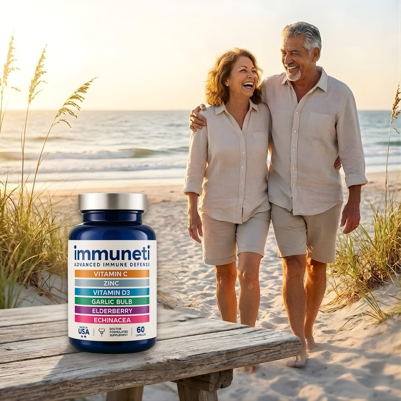Immuneti Advanced Immune Support – Doctor Formulated 6-in-1 Daily Immunity