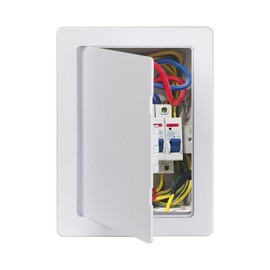 Donext Access Panel for Drywall 6x9 in, Plastic Wall Panels for Plumbing, Wiring and Cables, Electric Cover, Easy Install, White