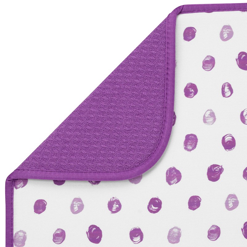 S&T INC. Absorbent, Reversible Microfiber Dish Drying Mat for Kitchen,