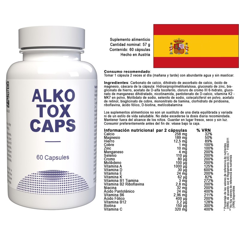 Alkotox - 180 Kapseln (3x60 Kapseln), 3er Pack