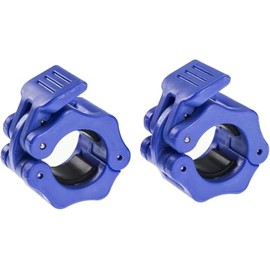 Greententljs 1 Inch Barbell Clamps Quick Release Locking Barbells Pro Workout Professional Barbell Collar Clips Lock fit 1-Inch Diameter Standard Size Bars/Bar (Blue)