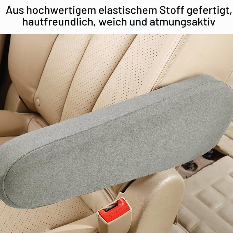 Pack of 2 Car Armrest Covers, Universal Front Seat Armrest