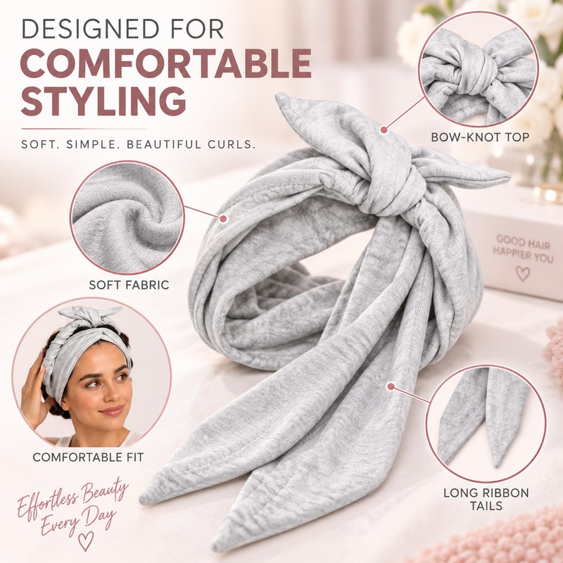 Heatless Curling Headband for Overnight Hair Styling – Soft Polyester