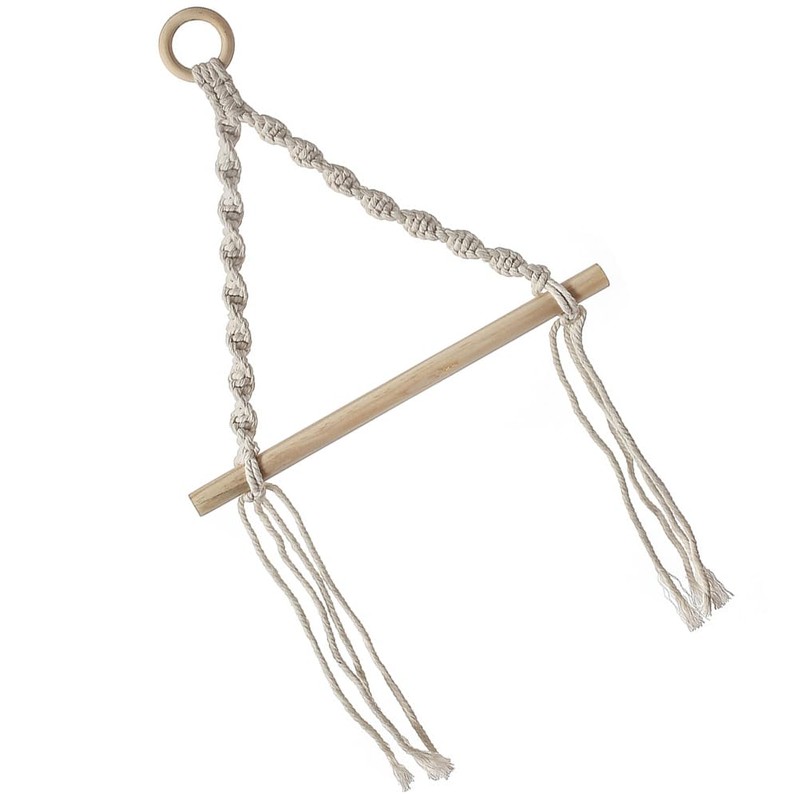 Cabilock 1 x Paper Towel Holder Woven Wall Hanging Macrame