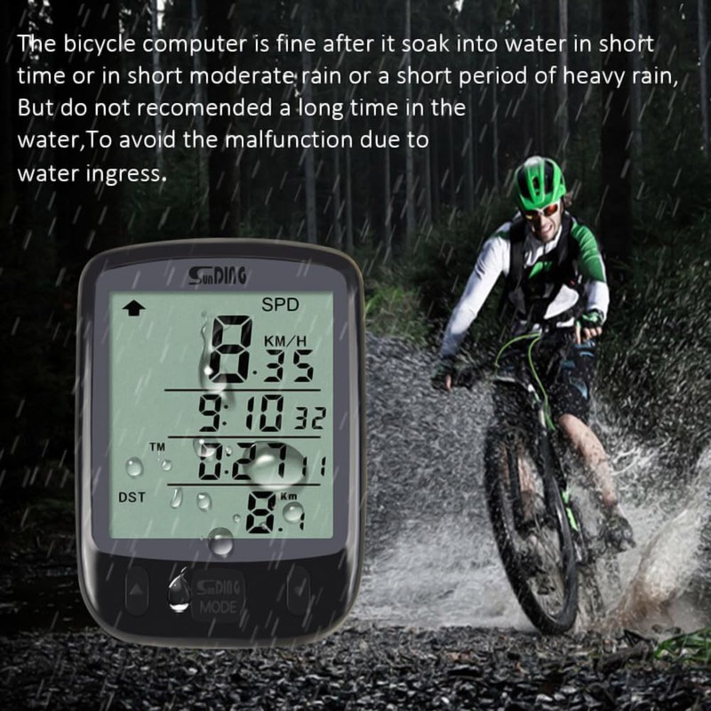 axGear Bike Speedometer Bicycle Speed Meter Digital Odometer Waterproof LCD