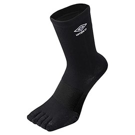 Umbro Men's Soccer Five-Toe Socks, Stockings, Arch Support, Grip, Rich Color Variance, BLK (UAS8422)