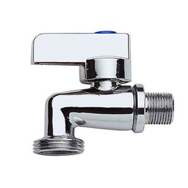 Gariella - Device valve, water valve with 3/4 inch connection for the interior/basement, 1/2 inch on the wall