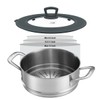 Set of 2 Vented Tempered Glass Universal Lid for Pot