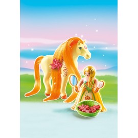 Playmobil 6168 Collectable Princess Sunny with Horse for Grooming and Dressing their Mane, Fun Imaginative Role-Play, PlaySets Suitable for Children Ages 4+