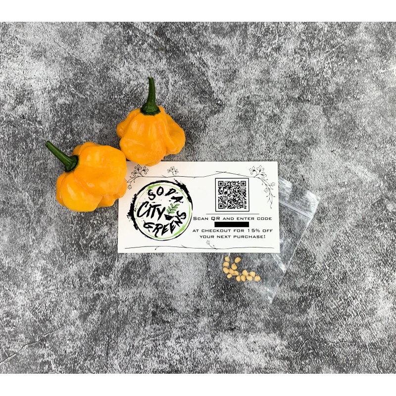 Soda City Greens MOA Scotch Bonnet Pepper Seeds 10+