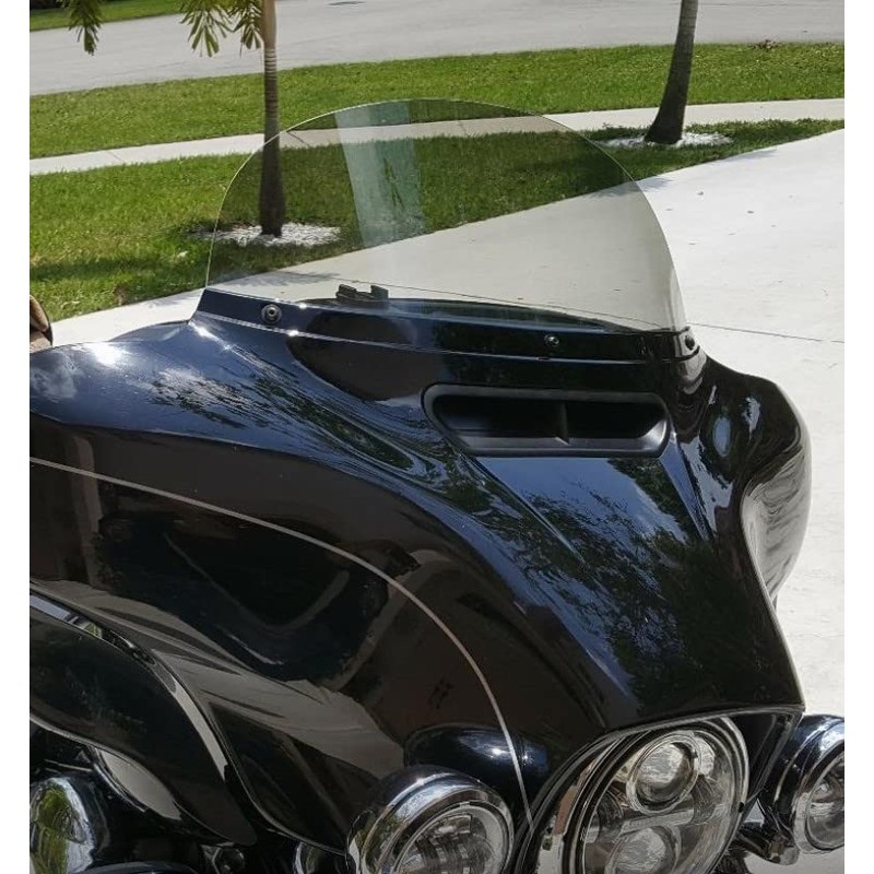 Sled Shields 8" Light Tint Windshield Compatible with Harley Davidson