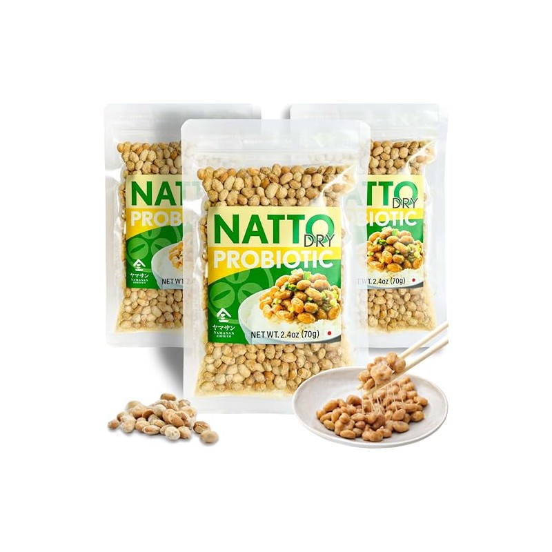 YAMASAN KYOTO UJI Japanese Natto Fermented Soybean 3 Set, 3