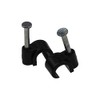 kenable Round Black 6mm to 7mm Cable Clips Secure Fastenings