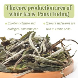 LWXLJMJZC- White Peony White Tea- Fuding Bai Mu Dan(Bai Mu Tan) - Loose Leaf Chinese White Tea- (50g / 1.76oz)