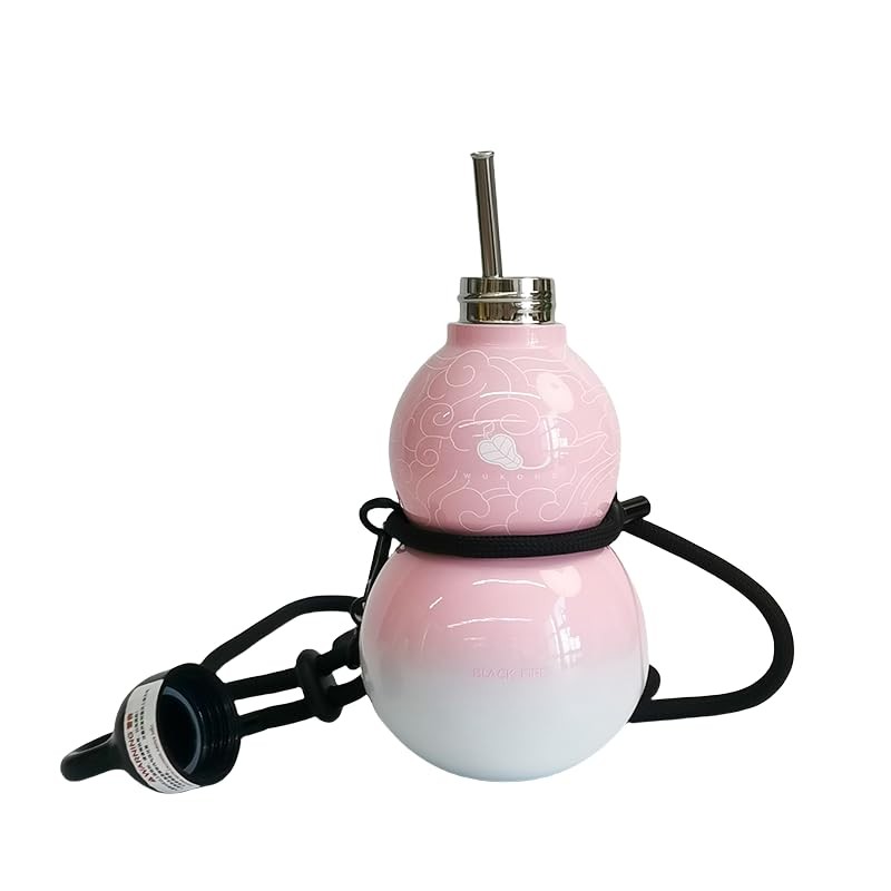 JZSMY Gradient Gourd Water Bottle with Strap, 580ml Portable Sport