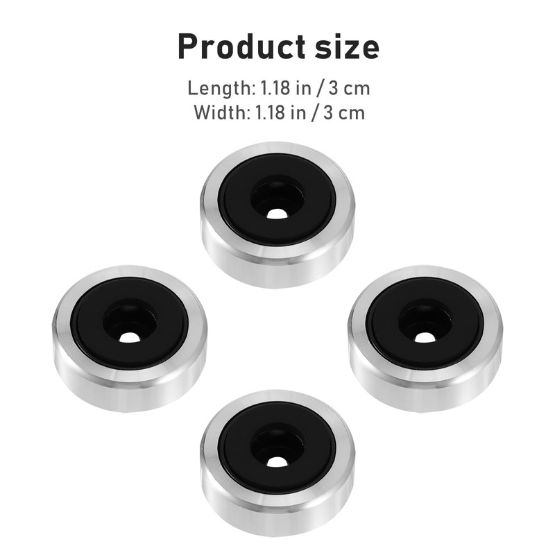 4 Pcs Aluminum Anti-Vibration Pads for Universal Speaker - Vibration