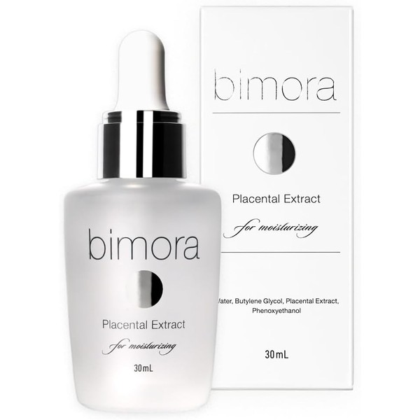BimoRa Placenta Extract Serum, Moisturizing, Dry, Anti-Aging Care, Additive-Free, Made