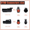 JRready ST6286 1 Pin DTHD Connector 4 Sets,IP67 Waterproof Single