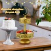 2 Tierd Ramadan Serving Trays, Eid Mubarak Metal Food Trays,