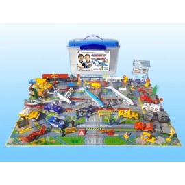 NA Aviator Action! Kids Airport and Airplanes Playset 57 Piece
