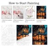 ZRIZQ Paint by Number for Adults Beginners,City Street Paint by