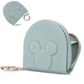 Coin Purse, Women's, Coin Case, Men's, Cute Pattern, Mini Wallet, Easy to Use, Compact, Small Item, Thin, Lightweight, Horseshoe, Zippered, Can Be Opened, blue