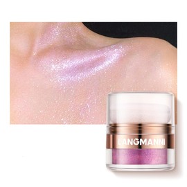 Highlight Patting Powder, Shimmering Highlighter Powder Pen for Face and Body, Brightening Contouring High Gloss Glitter Powder Highlight Makeup Powder Blush (#3)