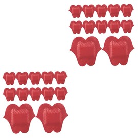 Ipetboom 100pcs Lightweight Home Wound Patches Adorable Lip-shaped Bandages Stretchable for Body Parts for Outdoor Activities