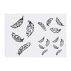 4 x 'Falling Feathers' Temporary Tattoos - Water Resistant, Skin-Safe,