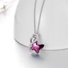 AOBOCO Sterling Silver Butterfly Necklace Women's Butterfly Jewellery Gifts for