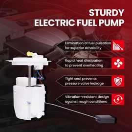 MOCA E7220M Electric Fuel Pump Module Assembly fits For Jeep 2007-2016 Patriot I4 2.0L 2.4L, 2007-2011 Compass I4 2.0L, For Dodge 2007-2009 Caliber I4 1.8L, 2008-2009 Caliber I4 2.0L