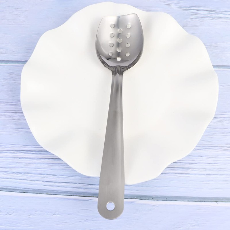 UPKOCH Stainless Steel Ladle Slotted Spoon Soup Spoon Straining Spoon