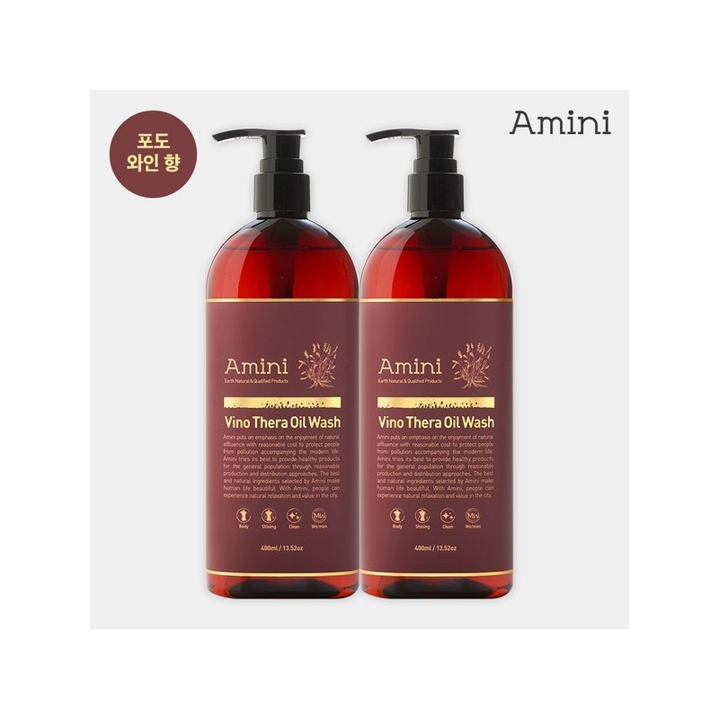 Amini Oil Body Wash Series 400ml 1+1 Vinotera Oil Wash