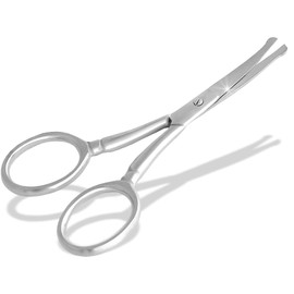 Curved Cut Nail Scissors with Round Safety Ends - 9 cm