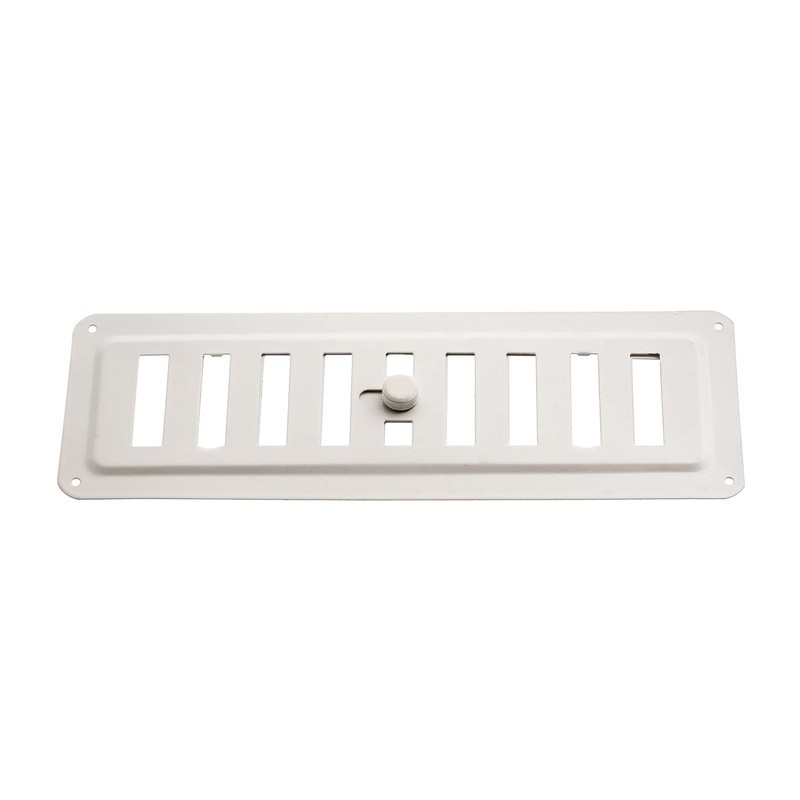 Adjusted Metal Air Vent Grate Powder Coated in White RAL