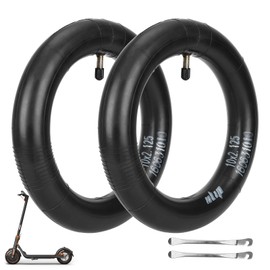 LUCK4U (2-Pack) 10x2.125 Replacement Inner Tubes with straight valve for Ninebot F30 F20 F25 F40 Scooter for 10 inch Scooter