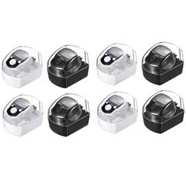 Kellegour Electronic Finger Counter,8 PCS Electronic Finger Counter,Mini LCD Digital Display Tally Counter,ABS Handheld Counters Clicker with Box,for Knitting,Crochet,Coaching,Lap,Golf(White,Black)