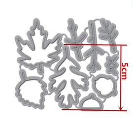 Leaves Metal Cutting Dies,Stencil Leave Dies Metal Cutter,Christmas Scrapbooking Die Cuts Template Handmade Scrapbooking Embossing for DIY Scrapbooking Photo Album Decor Carfts Card Making Supplies