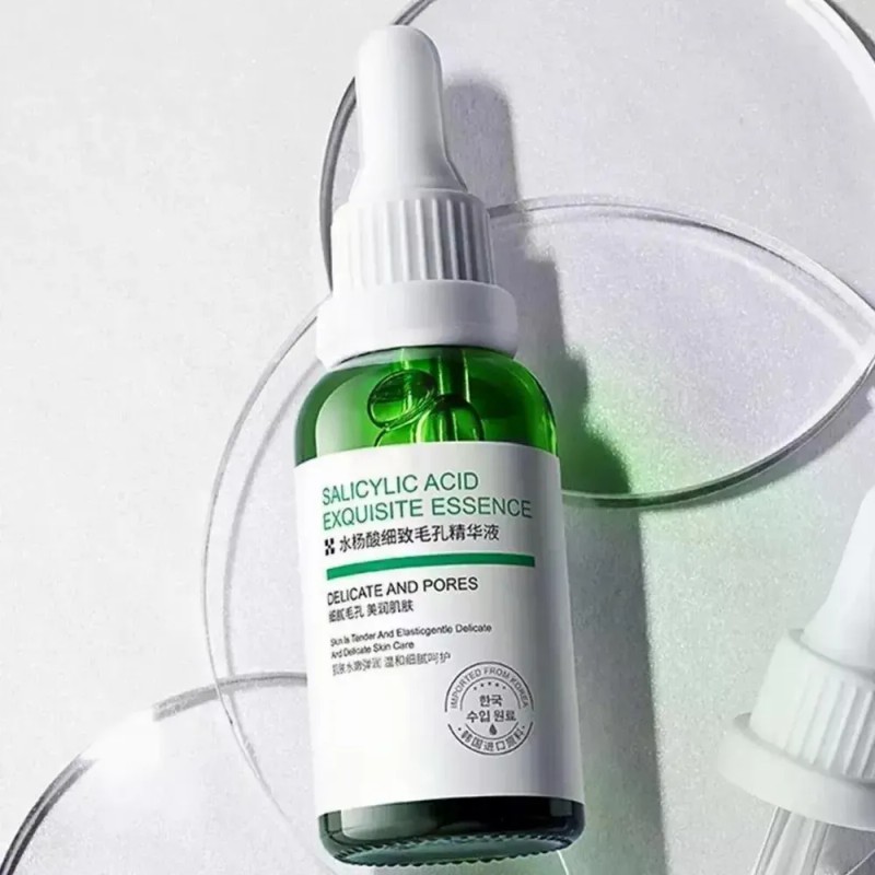 Sérum Facial Con Ácido Salicílico, Reduce Los Poros Y Contro