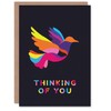 Artery8 Thinking Of You Colourful Dove Graphic Design Blank For