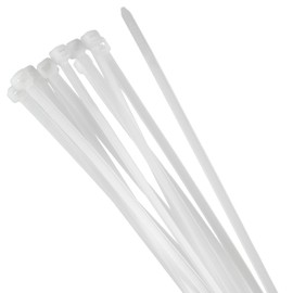 ORNO AE-13199 Cable Ties Resealable Pack of 100 White (3.6 mm/200 mm)