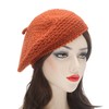 ZLYC Women Cable Knitted Berets Braided Baggy Beanie Winter Wool