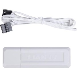 Lian Li UNI FAN Wireless Controller V2 White - Wireless Control for UNI FAN SL Wireless - UNI FAN TL Wireless - Strimer Wireless - 2.4GHz Wireless Signal - Compatible with L-Connect 3
