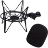 keepdrum WS02 Pop Filter Windshield + Samson SP04 Black Shockmount