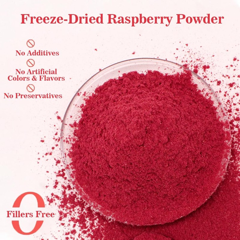 Fraunitsh Raspberry Powder 3.52oz | Freeze Dried Raspberries Powder |