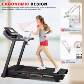Zelvoro Treadmill Laptop Holder Adjustble Height Width